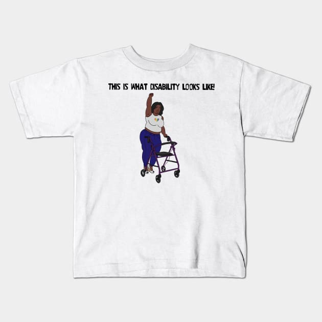 This Is What Disability Looks Like Walker Kids T-Shirt by Dissent Clothing